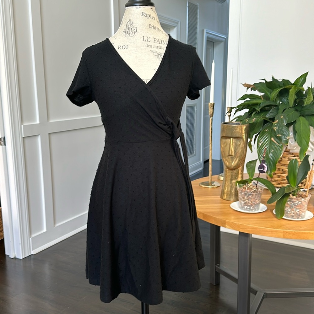Black mini dress